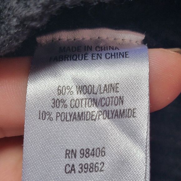 Theory Wool Two Tone Gray Black Long Sleeve Crew Neck Sweater Small P - Picture 8 of 10